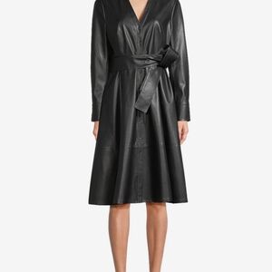 Kobi Halperin Black Leather Dress